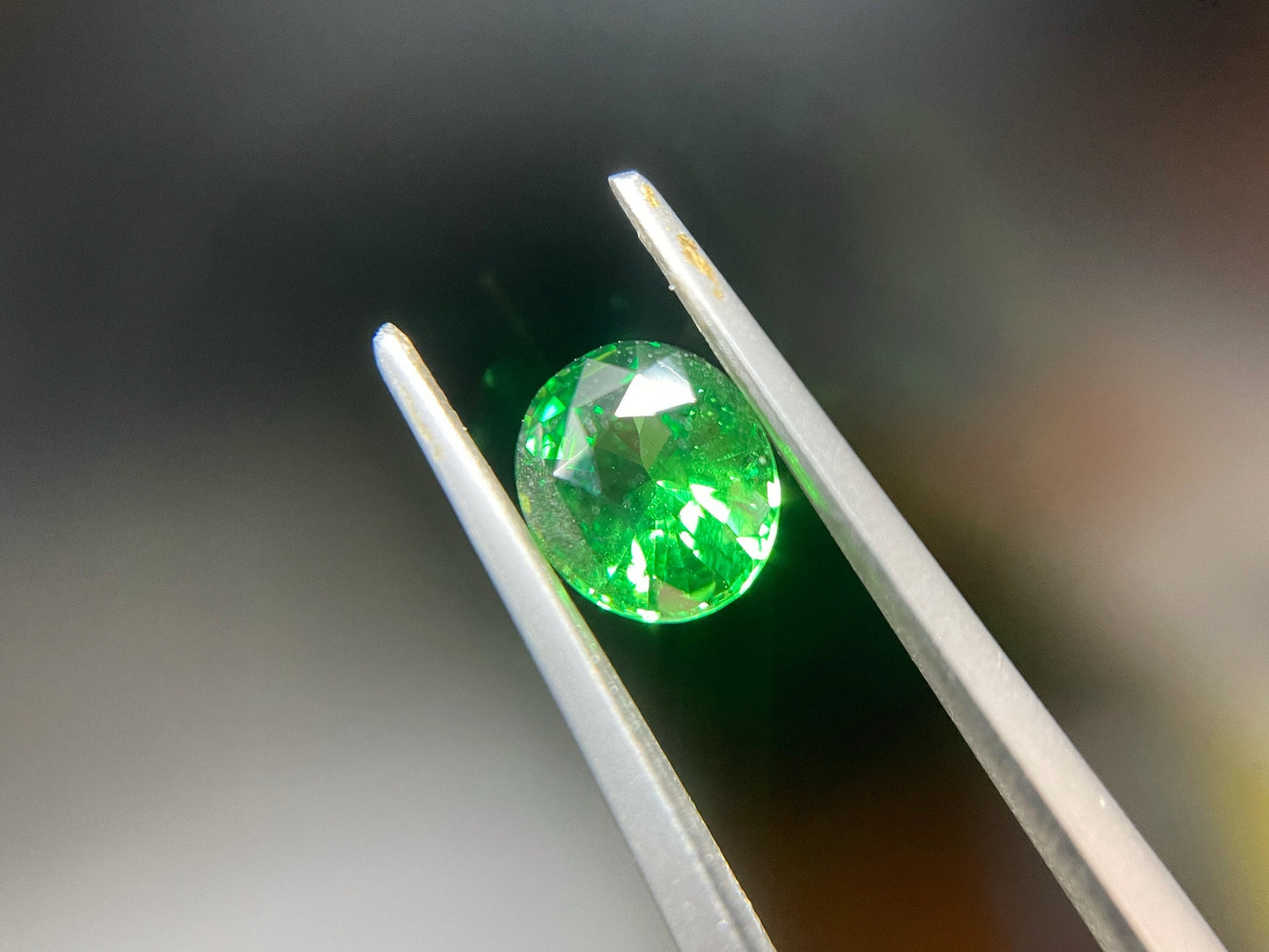 1.23 Ct Certified Natural Vivid Green Tsavorite - Loose Gemstone for Jewelry Making