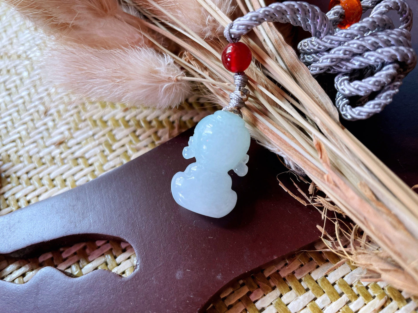 Natural Myanmar Mini Buddha Pale Green Jade Pendant, Buddha Jadeite, New Born Gift