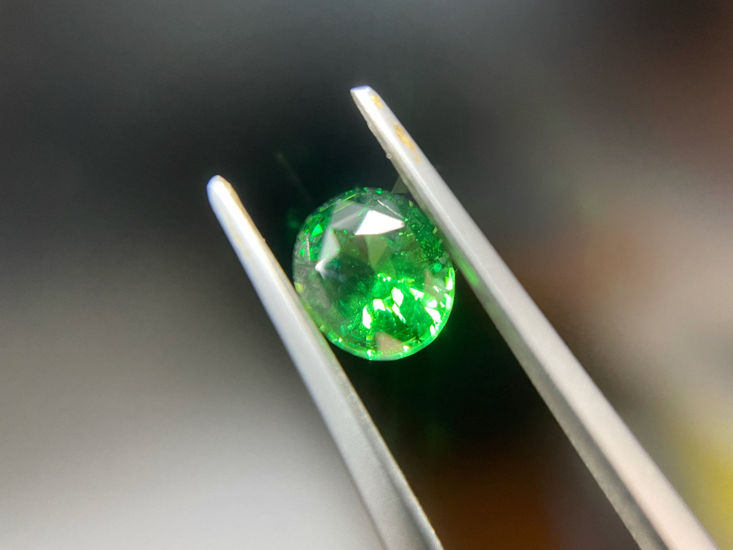 1.23 Ct Certified Natural Vivid Green Tsavorite - Loose Gemstone for Jewelry Making