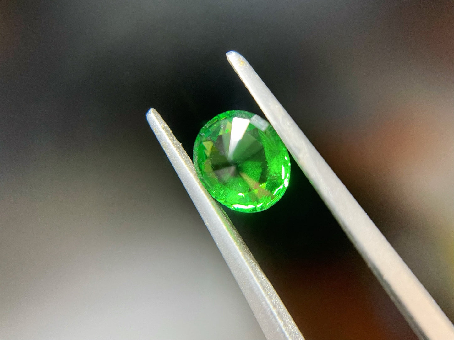 1.23 Ct Certified Natural Vivid Green Tsavorite - Loose Gemstone for Jewelry Making