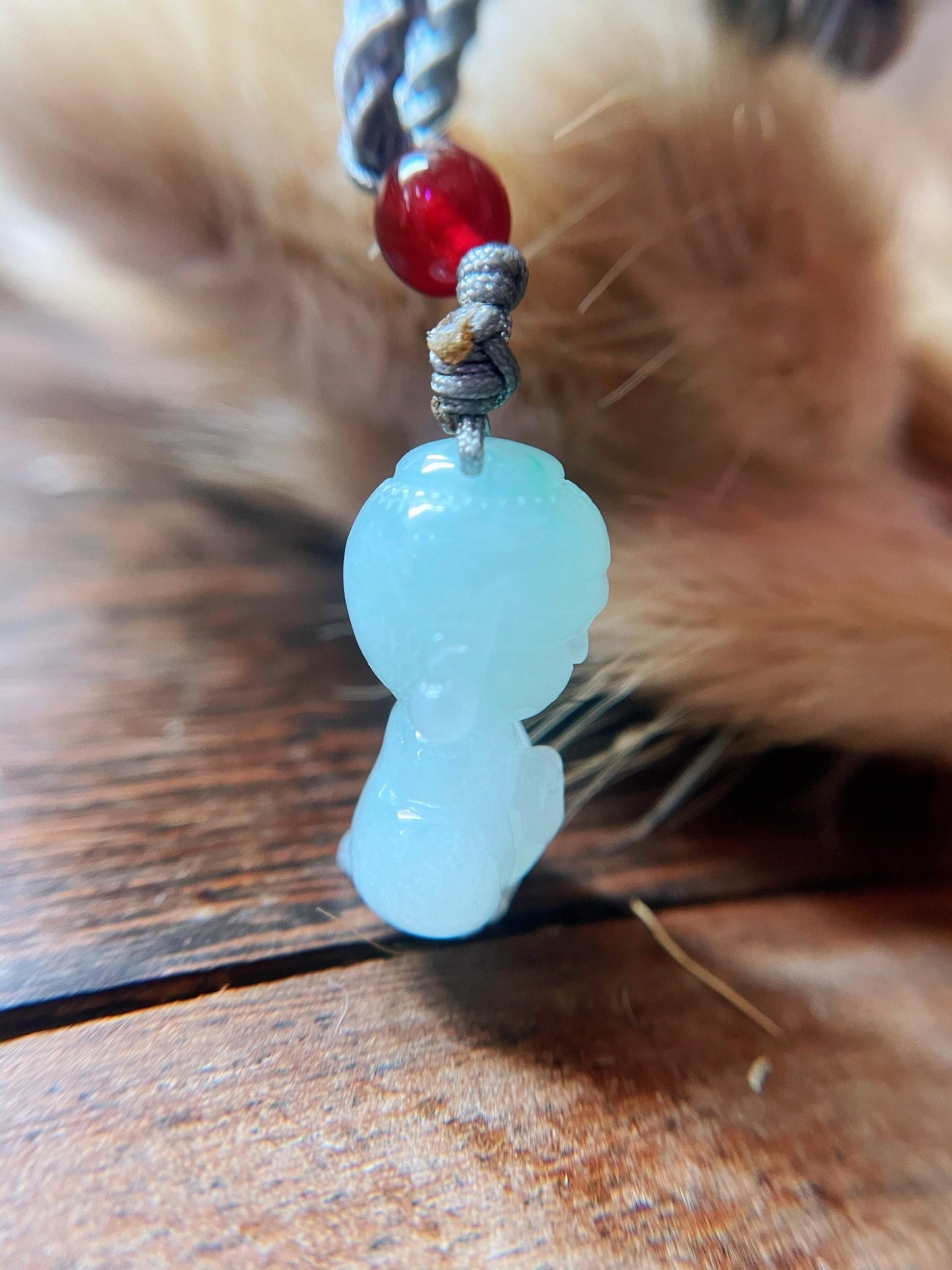 Natural Myanmar Mini Buddha Pale Green Jade Pendant, Buddha Jadeite, New Born Gift