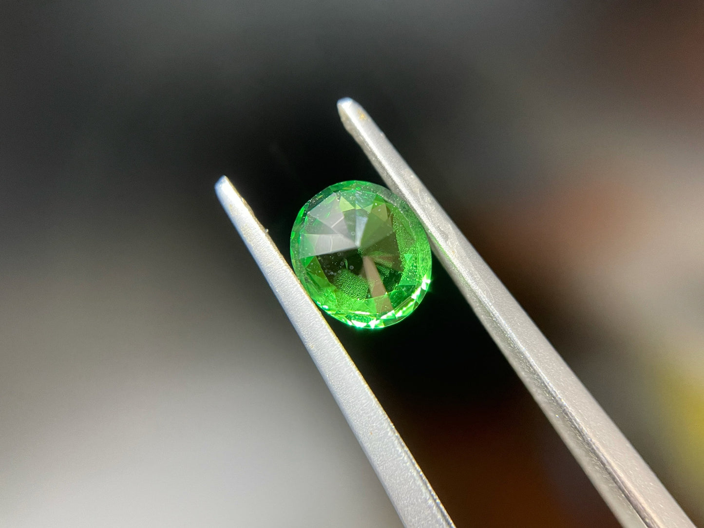 1.23 Ct Certified Natural Vivid Green Tsavorite - Loose Gemstone for Jewelry Making