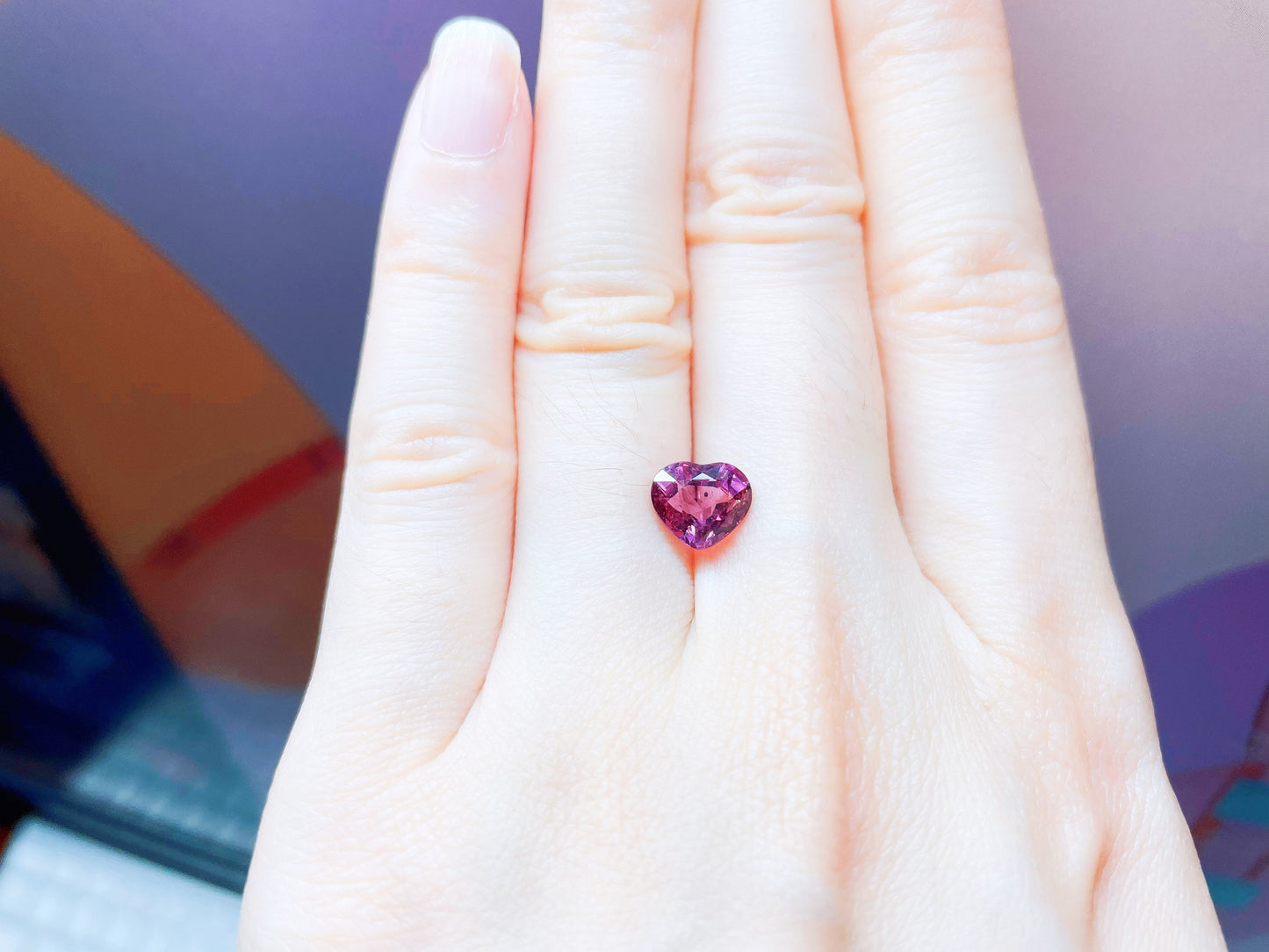 Natural Myanmar Heart Shape Pink Spinel Gemstone