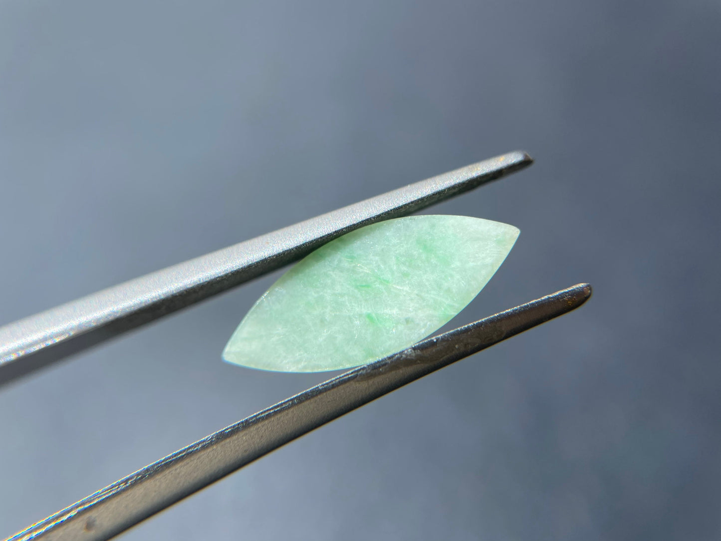 Light Green Marquise Jadeite Gemstone