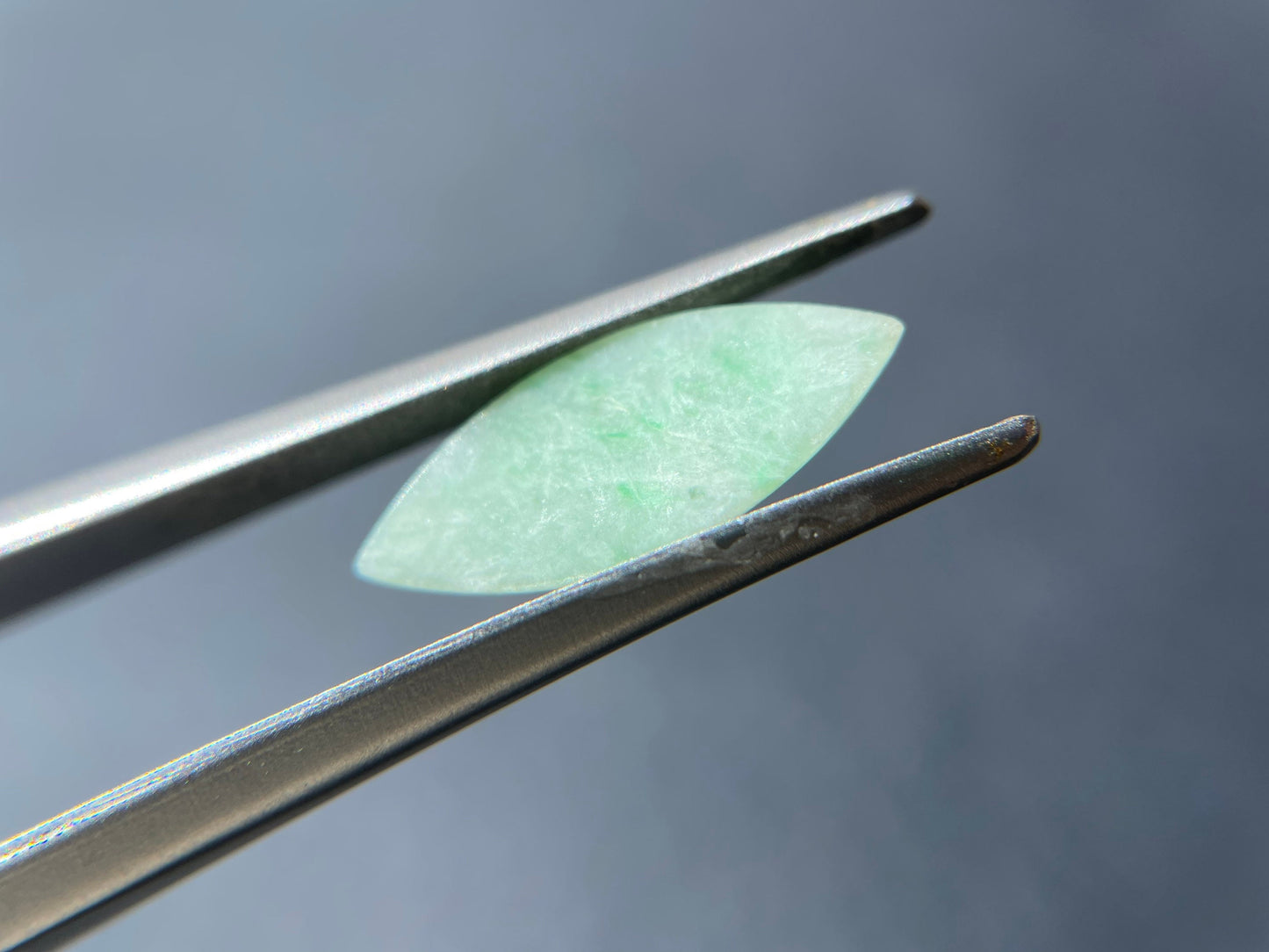 Light Green Marquise Jadeite Gemstone