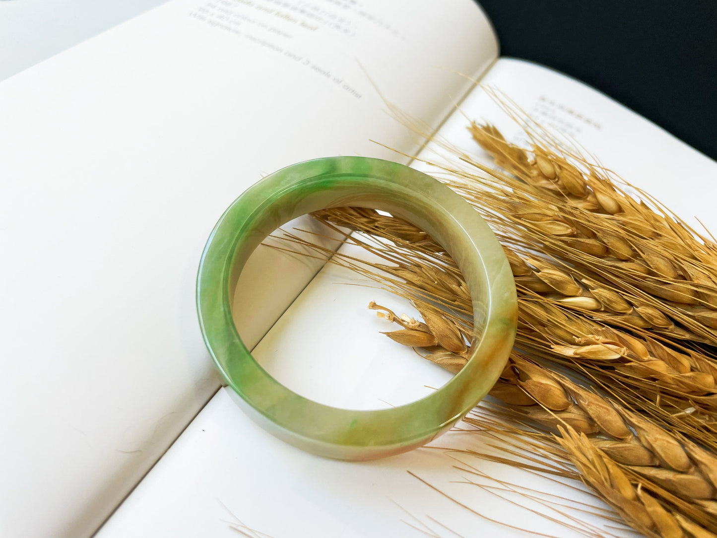 Rare Tri-color Jade Bangle