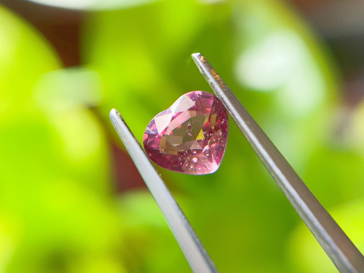 Natural Myanmar Heart Shape Pink Spinel Gemstone