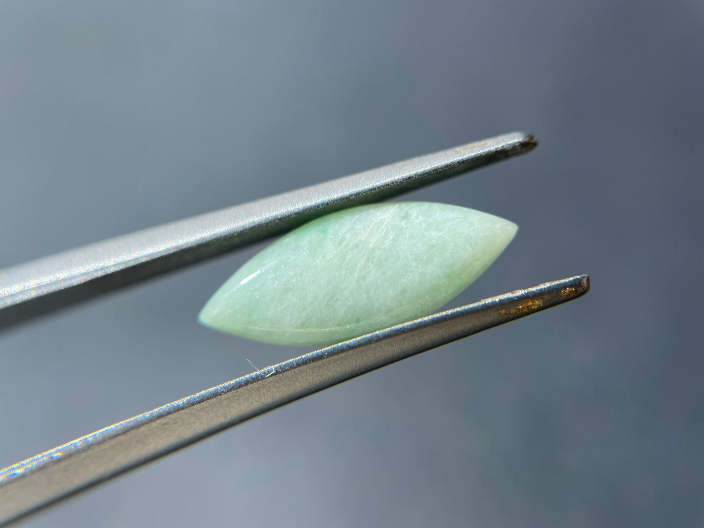 Light Green Marquise Jadeite Gemstone