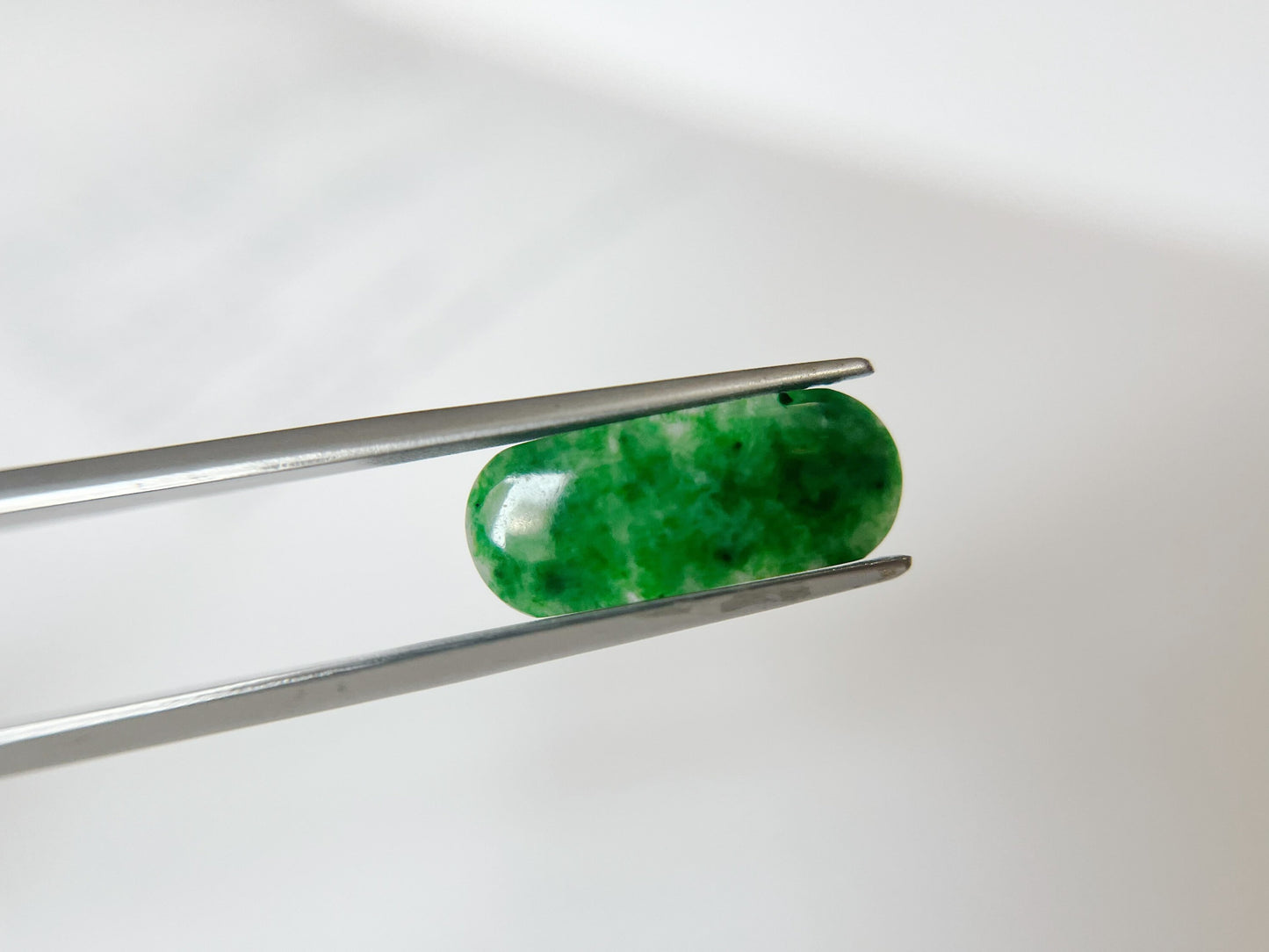 Natural Myanmar Saddle Cut Jadeite Gemstone