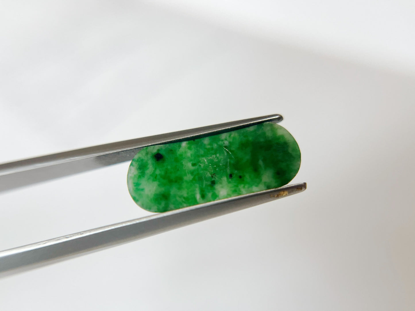Natural Myanmar Saddle Cut Jadeite Gemstone