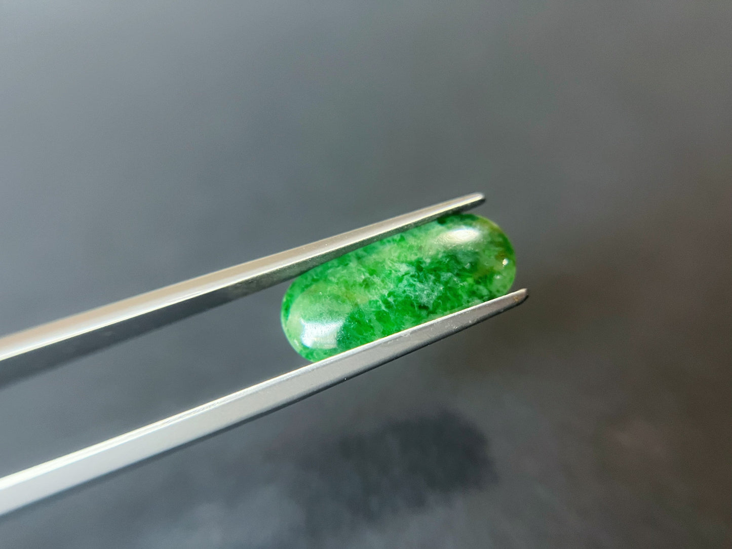 Natural Myanmar Saddle Cut Jadeite Gemstone
