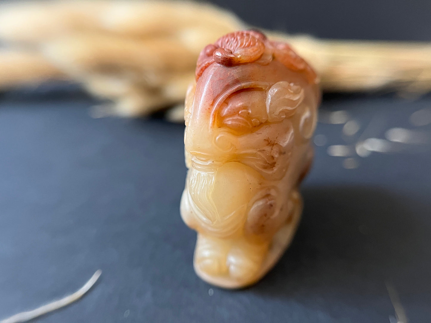 PiXiu Statue in Shoushan Stone - Wealth and Prosperity Symbol