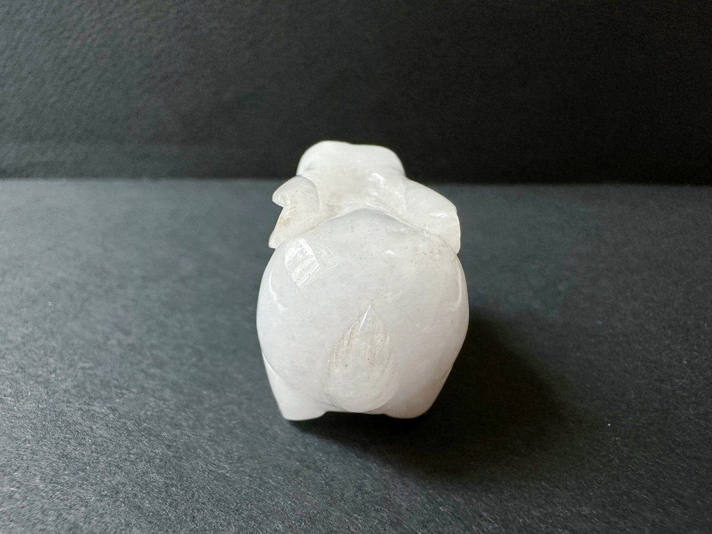 177.5 Ct - A-Grade Type A Natural Myanmar White Rabbit Loose Jadeite, Big Bunny Jade, Year of Rabbit