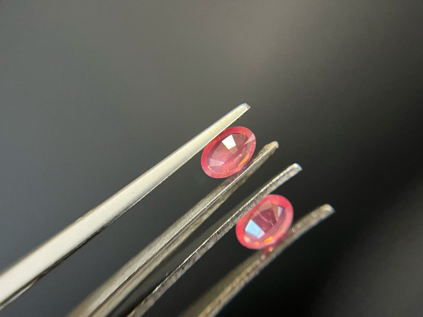Certified Natural Dreamy Orangey Pink Mahenge Spinel Pair, Neon Color Mahenge Spinel Loose Stone, Orange Fire Pink Spinel for Jewelry Making