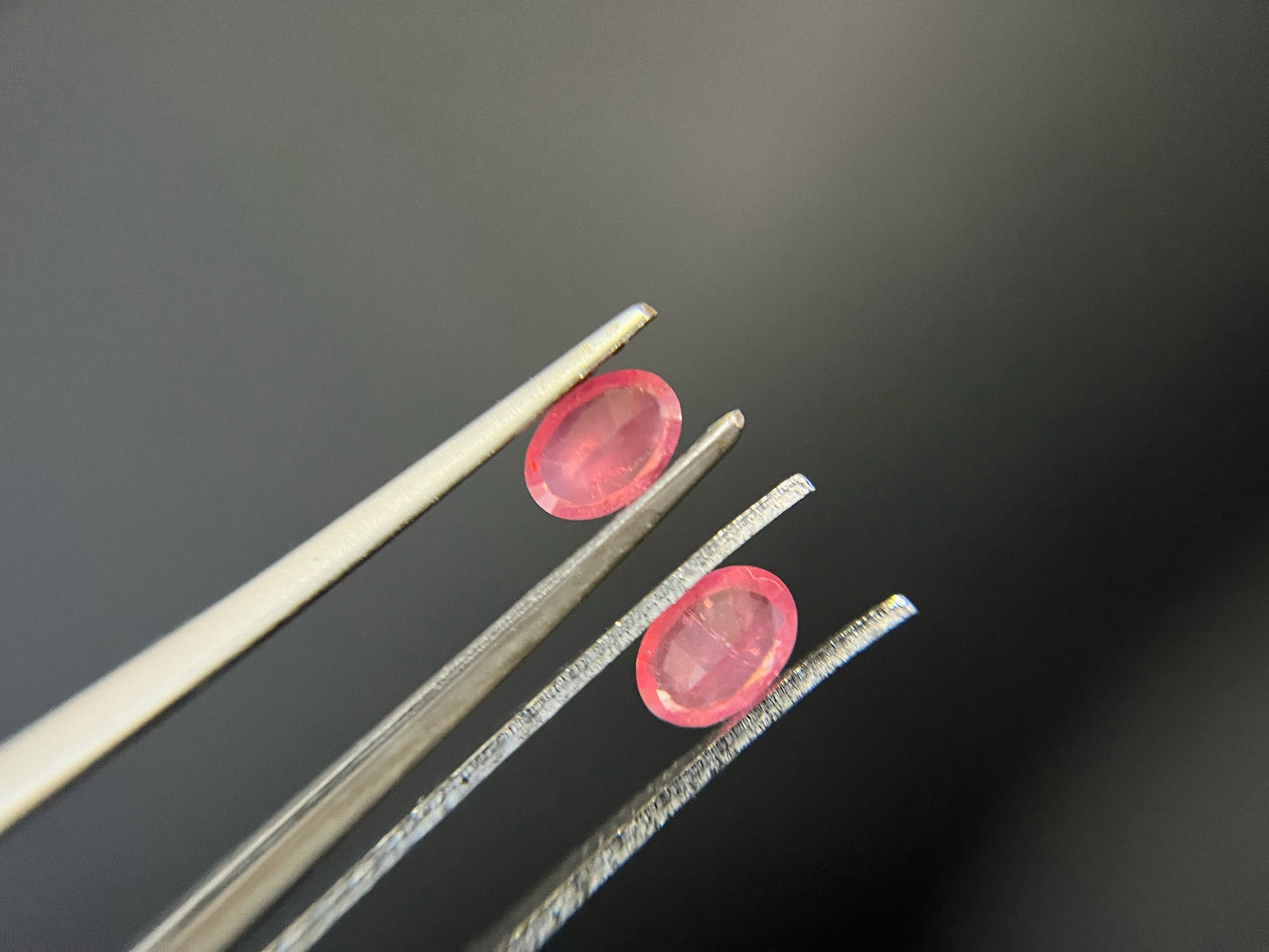 Certified Natural Dreamy Orangey Pink Mahenge Spinel Pair, Neon Color Mahenge Spinel Loose Stone, Orange Fire Pink Spinel for Jewelry Making