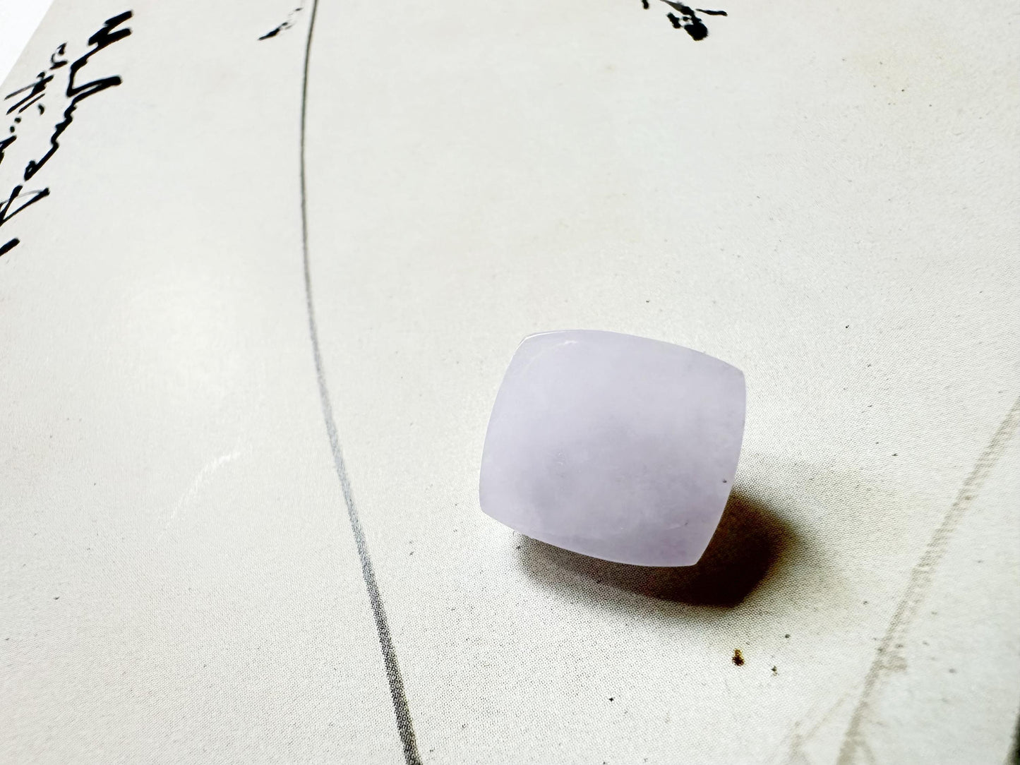 Natural Myanmar Icy Lavender Waxy Type Jade Sugar Loaf Cut Loose Stone, Jade Loose Stone for Jewelry Making, Ring and Pendant