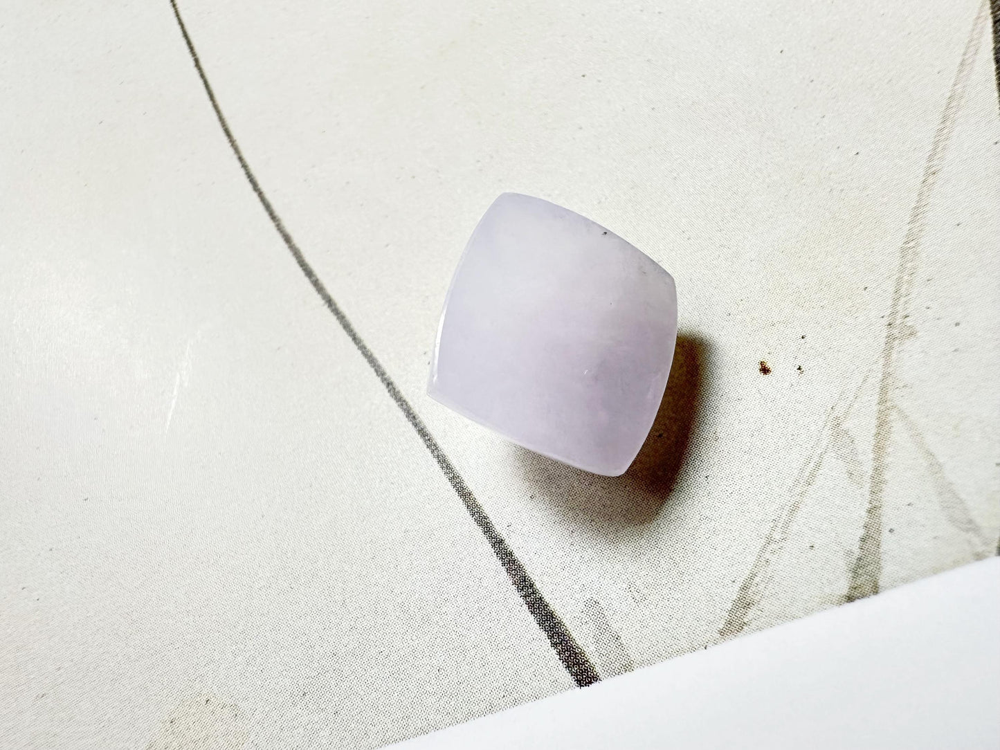 Natural Myanmar Icy Lavender Waxy Type Jade Sugar Loaf Cut Loose Stone, Jade Loose Stone for Jewelry Making, Ring and Pendant