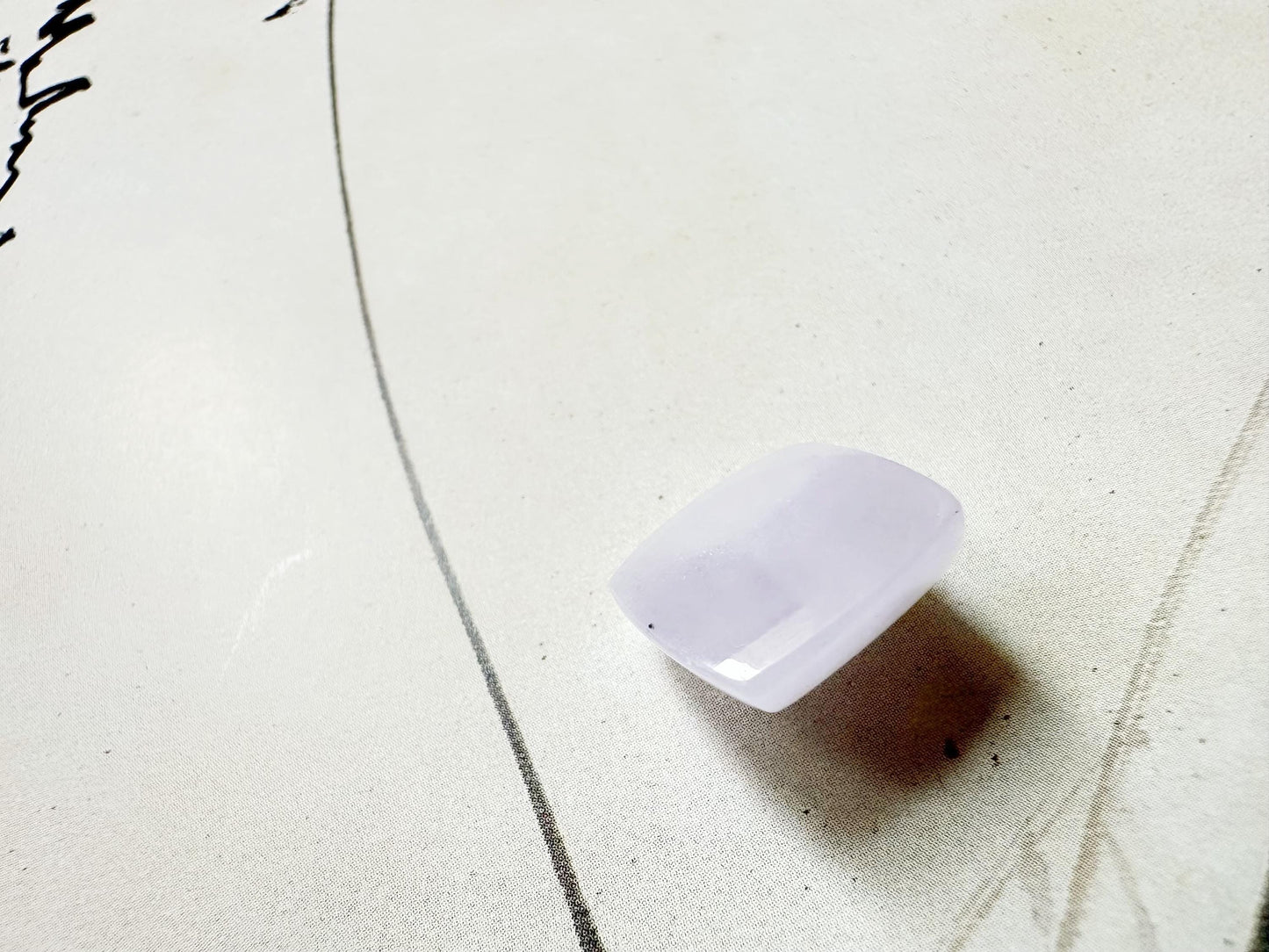 Natural Myanmar Icy Lavender Waxy Type Jade Sugar Loaf Cut Loose Stone, Jade Loose Stone for Jewelry Making, Ring and Pendant