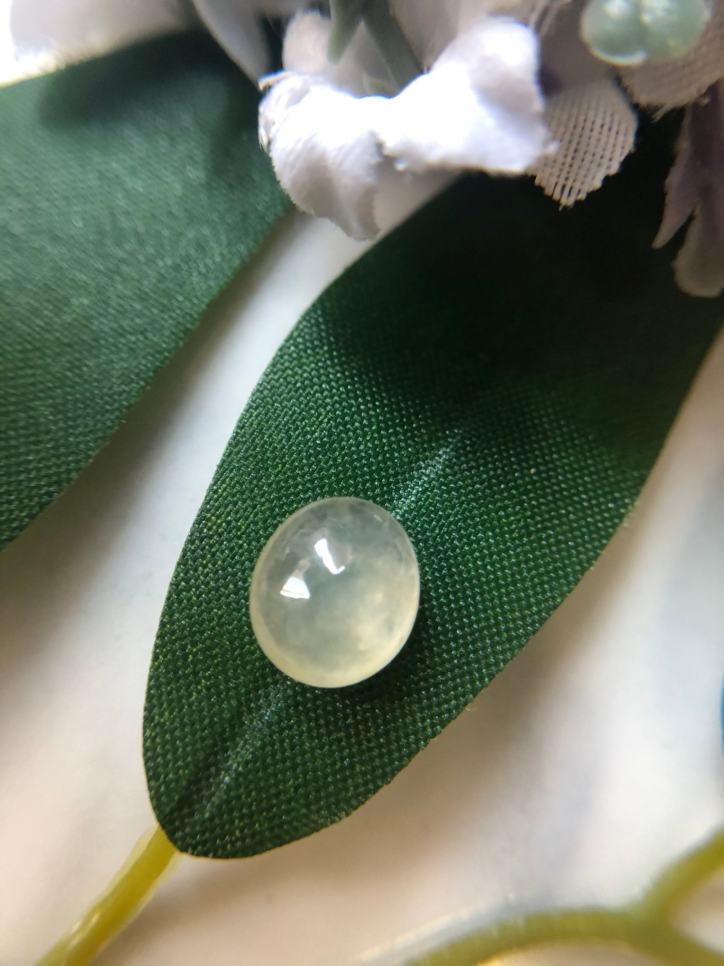 Honey Yellow Icy Type Jadeite Cabochon