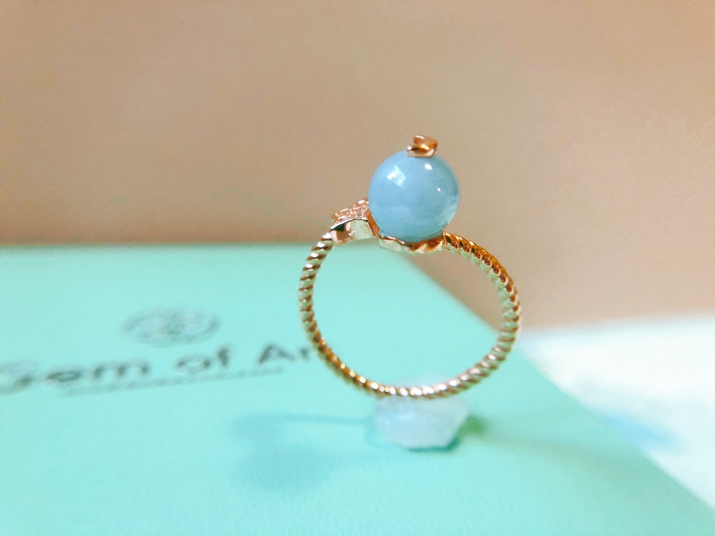 Lavender Purple Jadeite Moon and Stars Celestial Silver Ring
