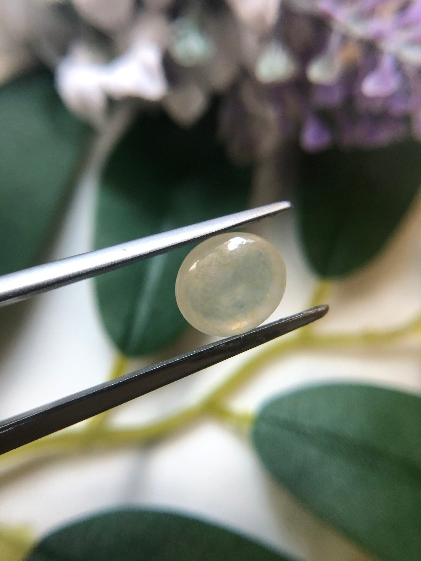 Honey Yellow Icy Type Jadeite Cabochon
