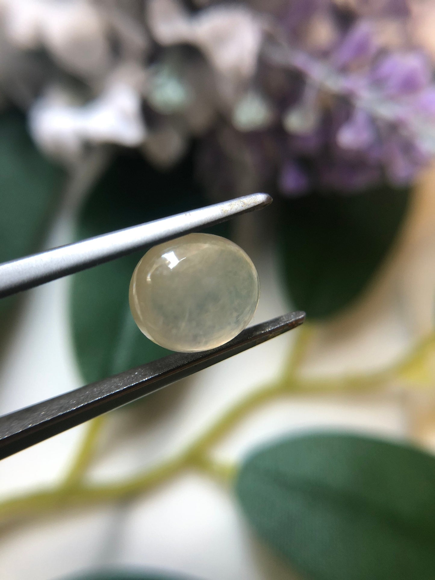 Honey Yellow Icy Type Jadeite Cabochon