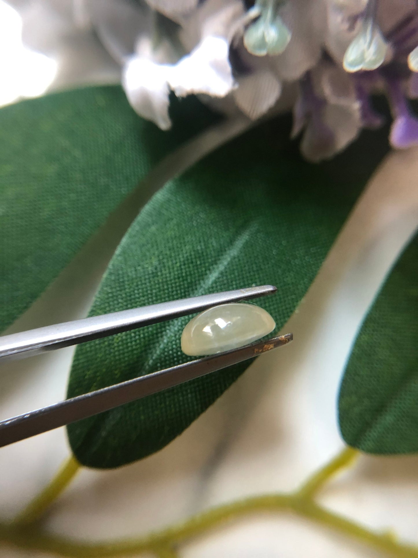 Honey Yellow Icy Type Jadeite Cabochon
