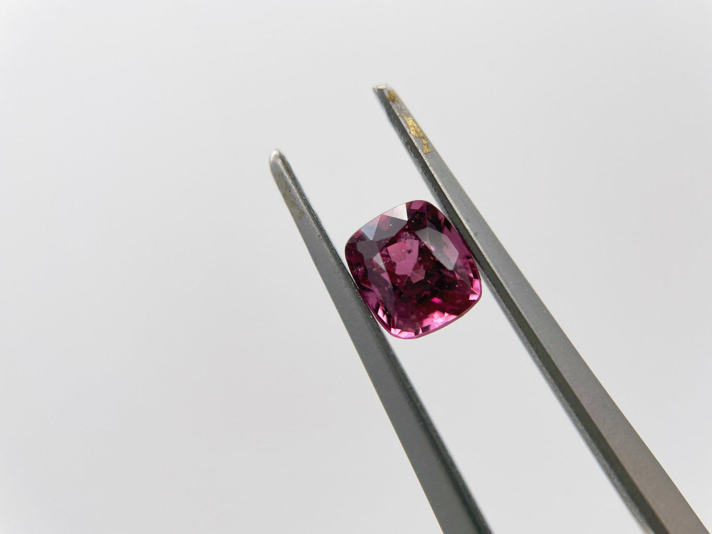 Natural Myanmar Cushion Cut Purplish Red Spinel