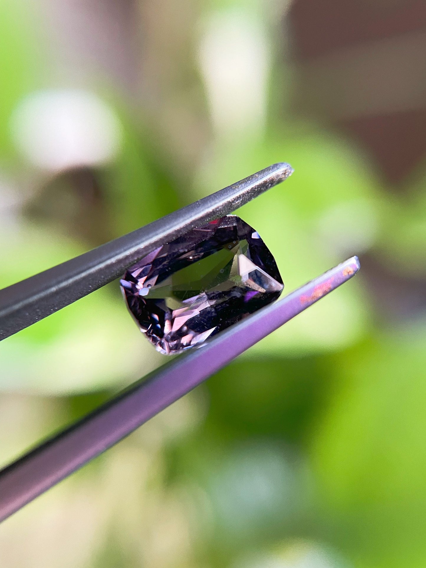 Natural Myanmar Purplish Grey Spinel Gemstone