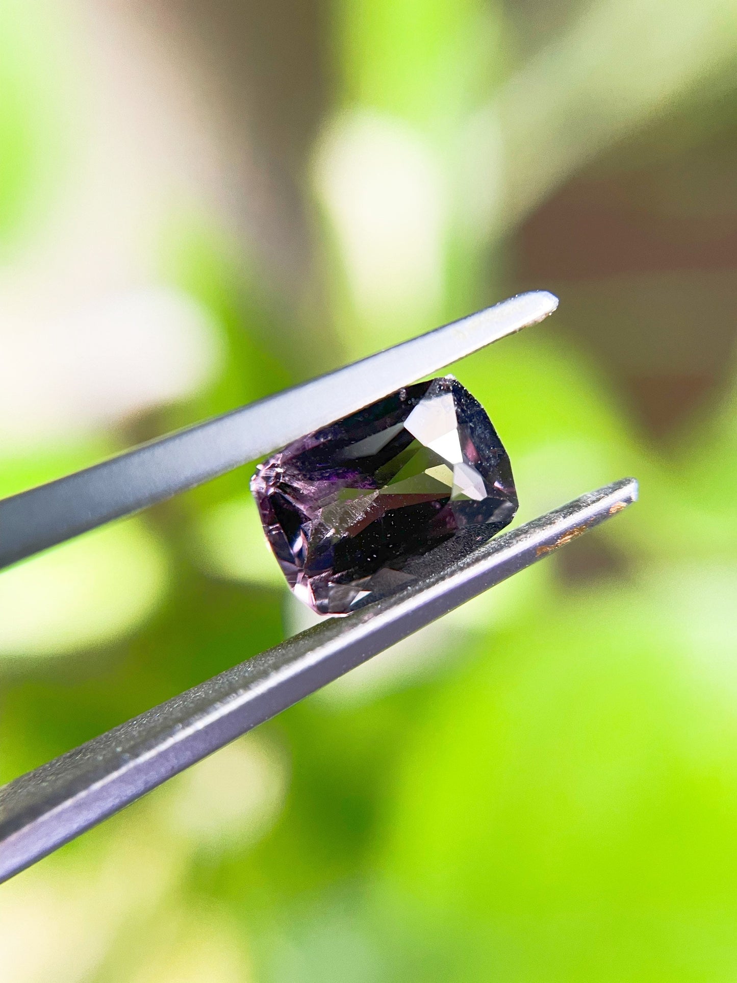 Natural Myanmar Purplish Grey Spinel Gemstone