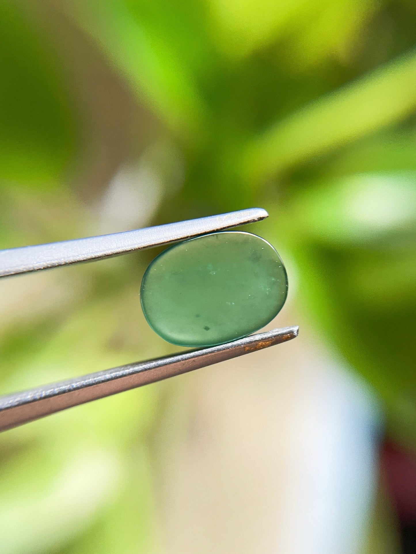 Icy Light Green Jadeite Cabochon