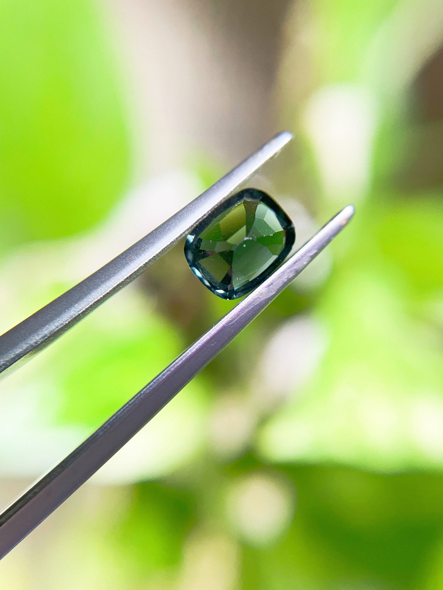 Natural Myanmar Greenish Grey Spinel Gemstone