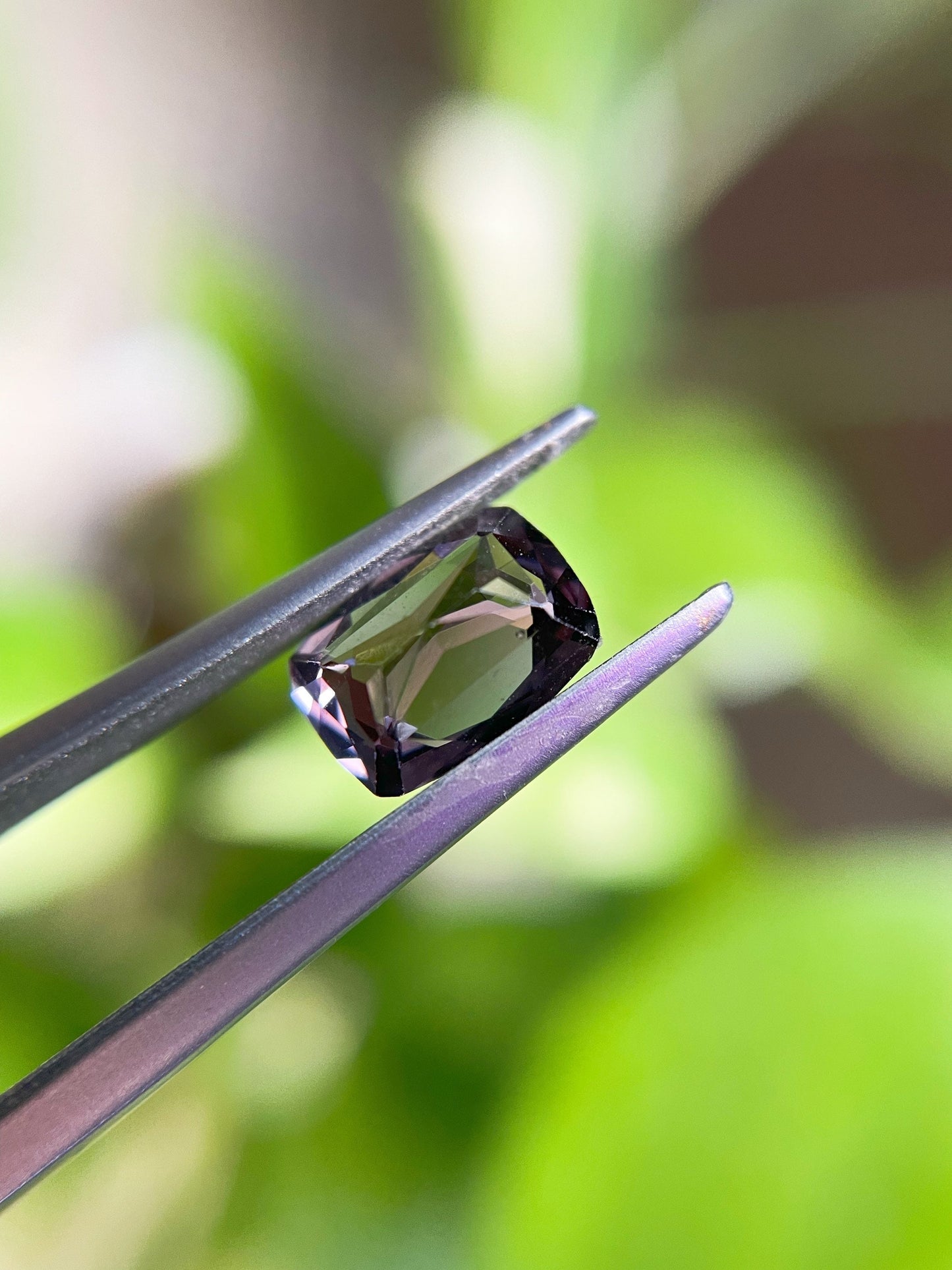 Natural Myanmar Purplish Grey Spinel Gemstone