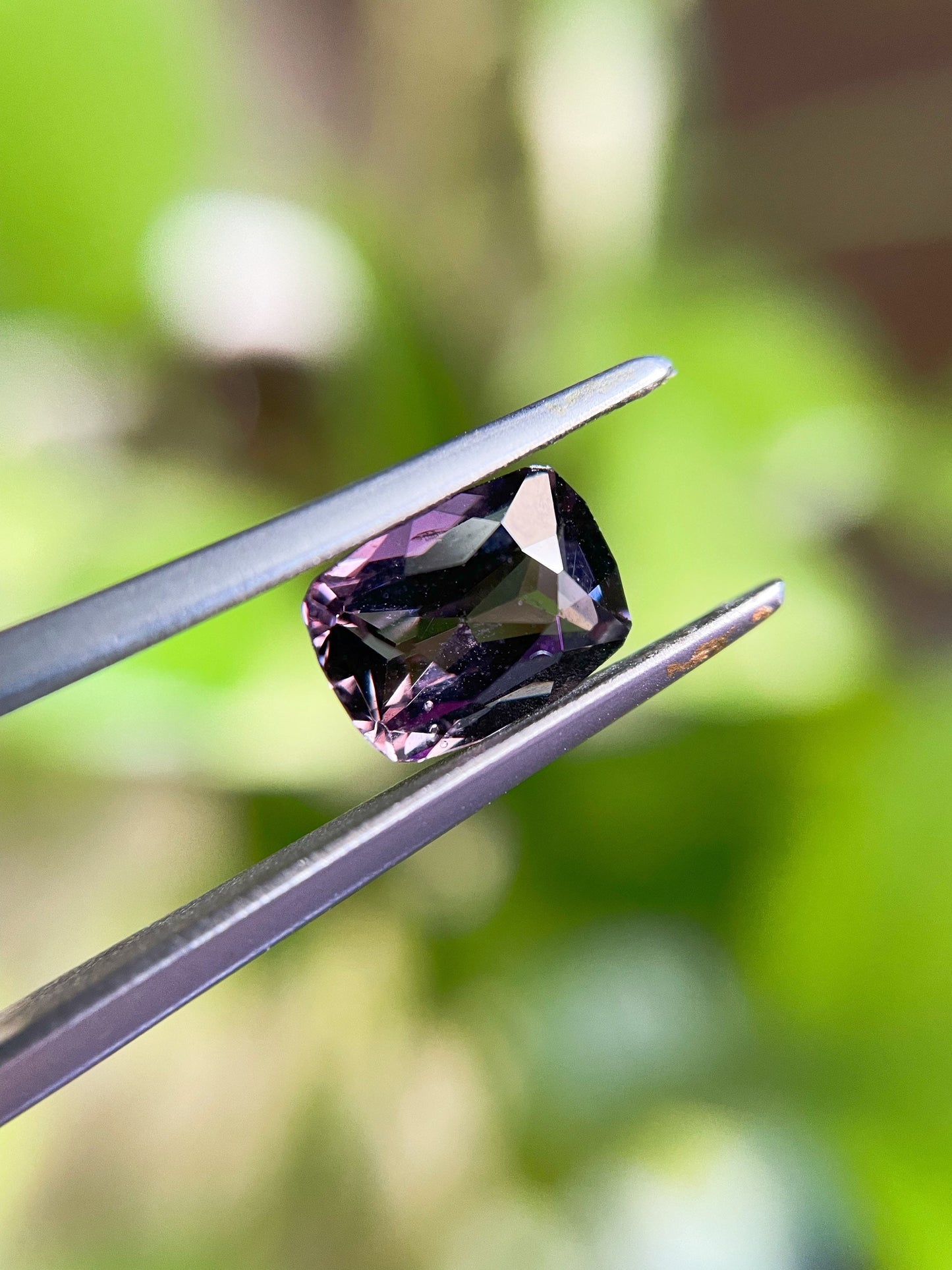 Natural Myanmar Purplish Grey Spinel Gemstone
