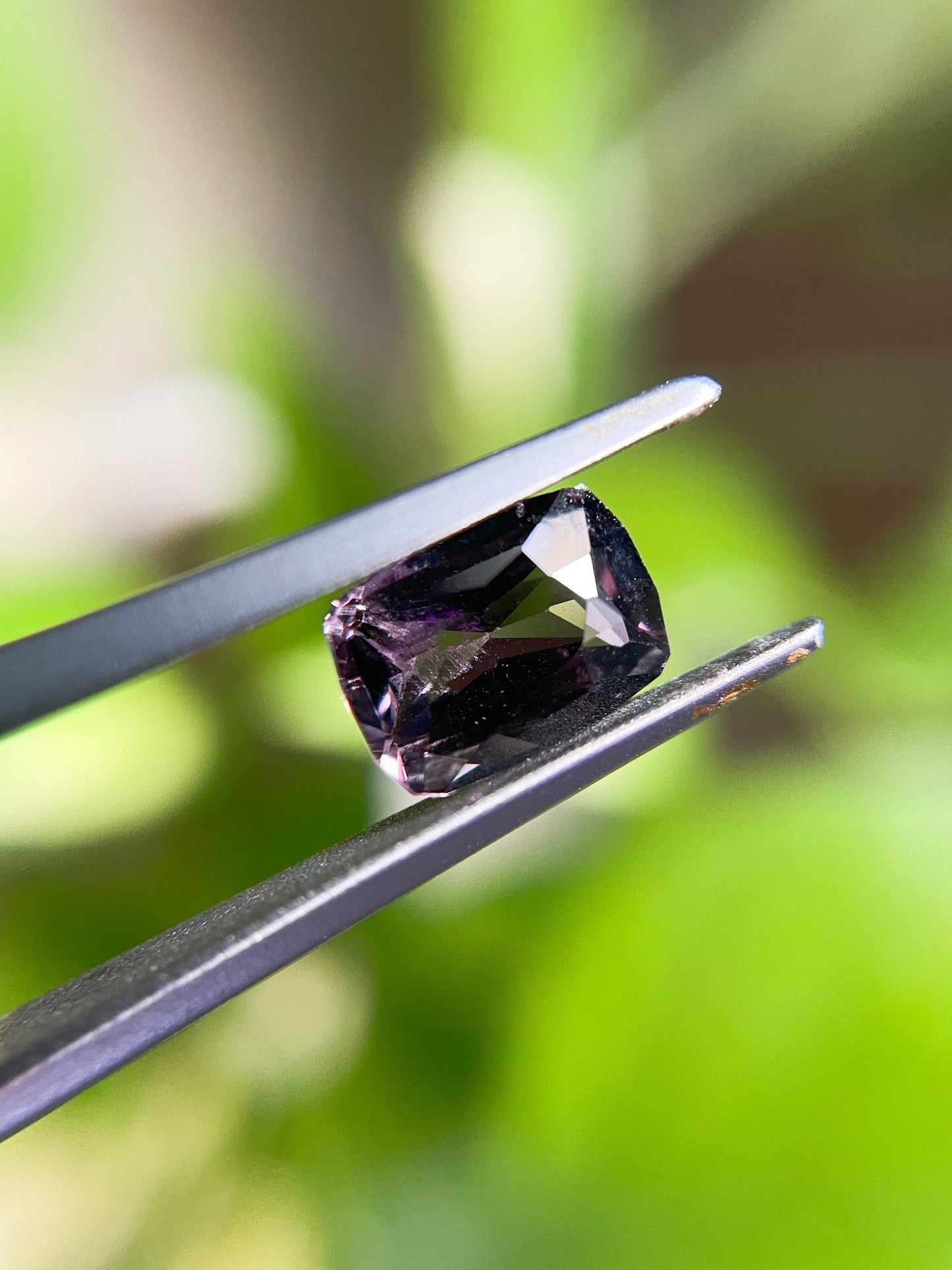 Natural Myanmar Purplish Grey Spinel Gemstone