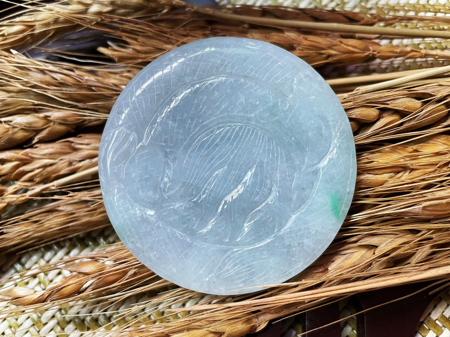 Double-Sided Jadeite Dragon Disc