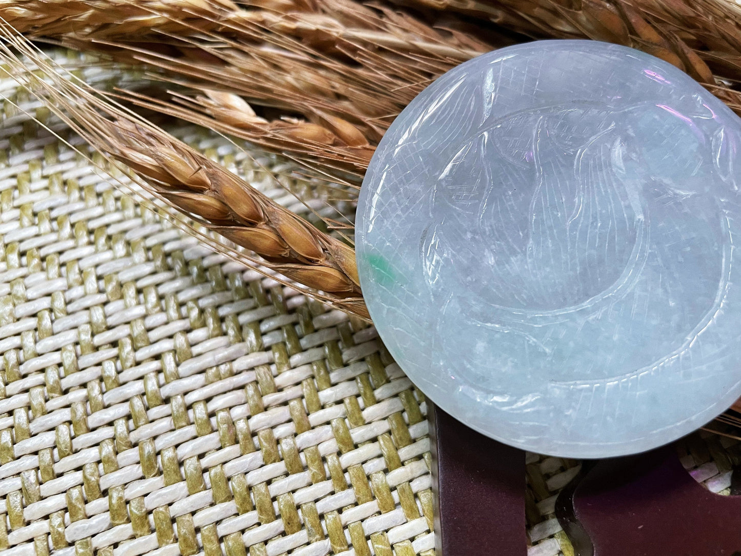 Double-Sided Jadeite Dragon Disc