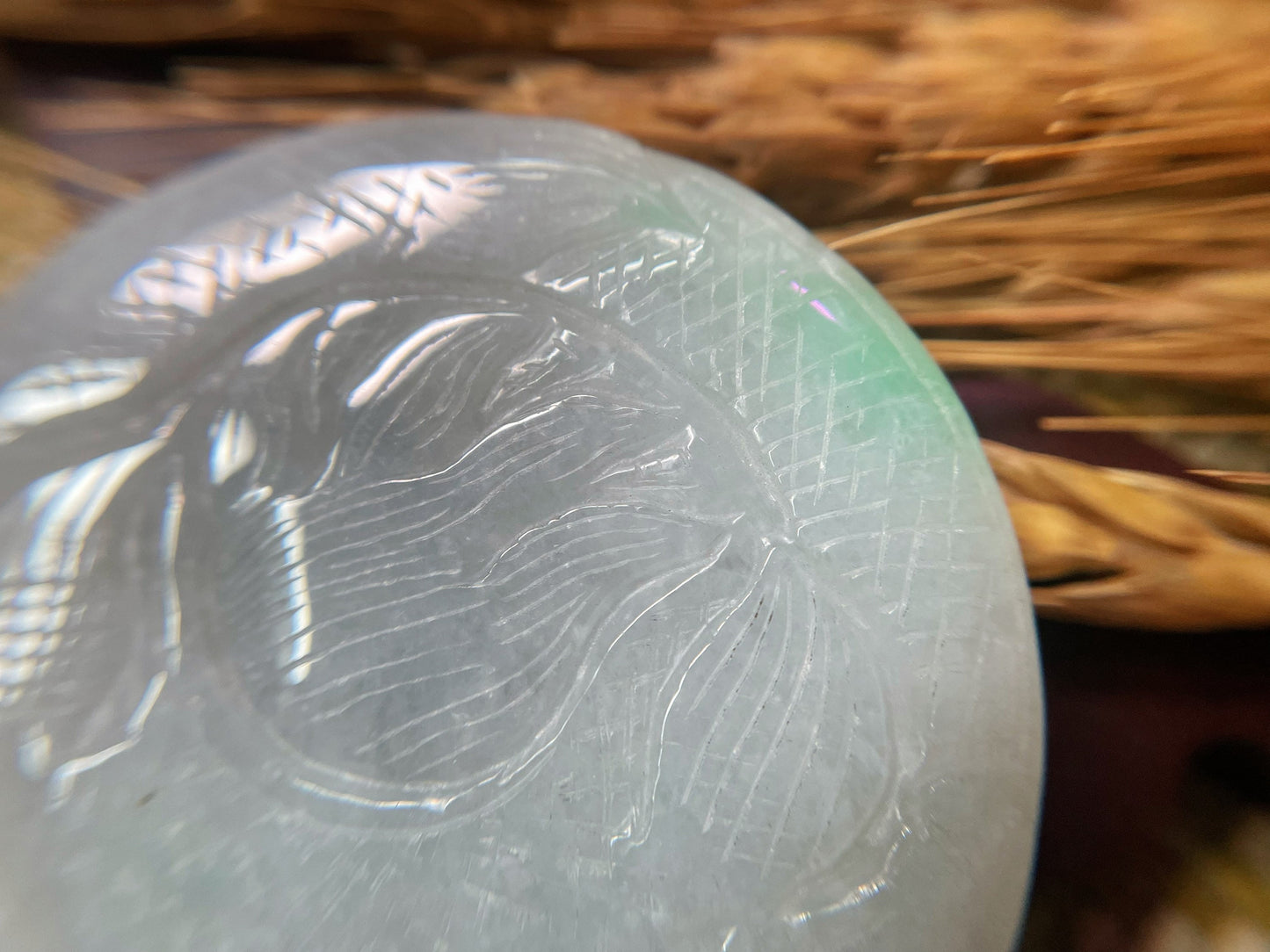 Double-Sided Myanmar Jadeite Pendant - Legendary Dragon