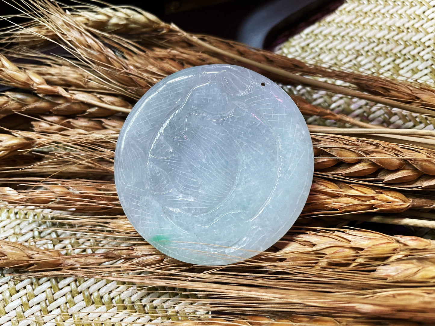 Double-Sided Jadeite Dragon Disc