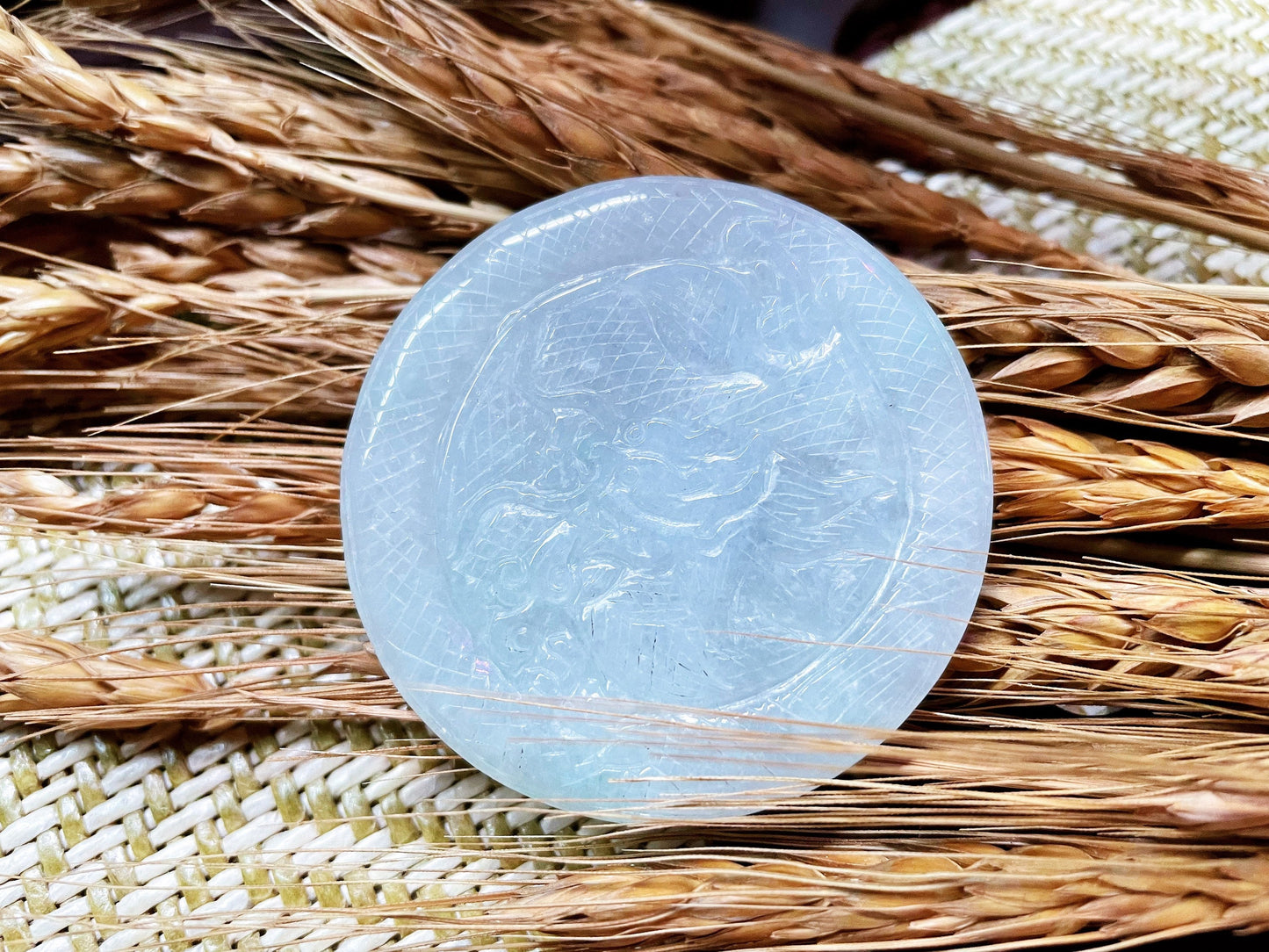Double-Sided Jadeite Dragon Disc