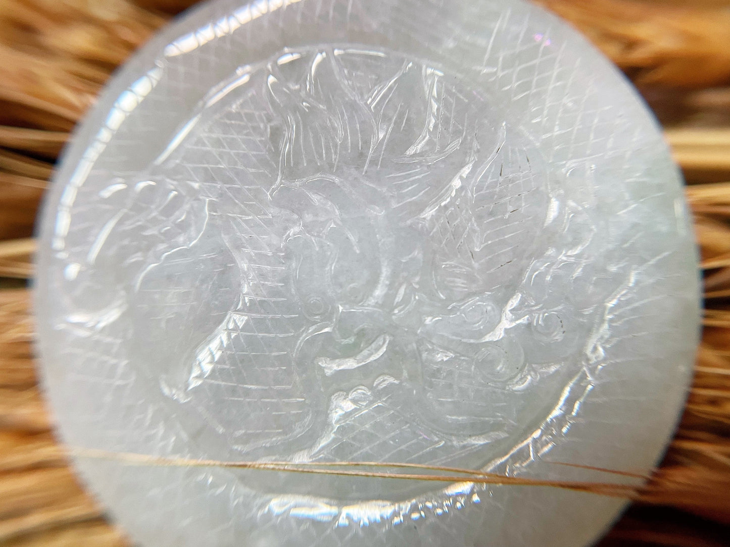 Double-Sided Jadeite Dragon Disc