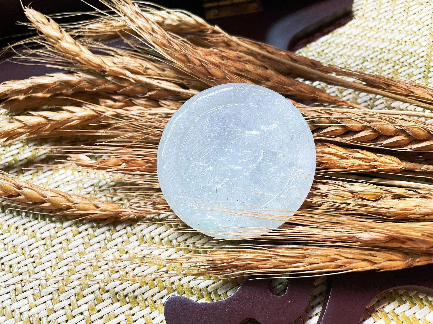 Double-Sided Jadeite Dragon Disc