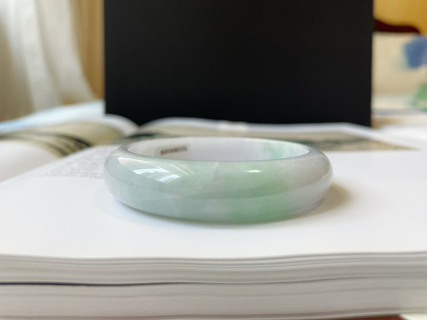 Apple Green Jade Bangle - 54.4 mm