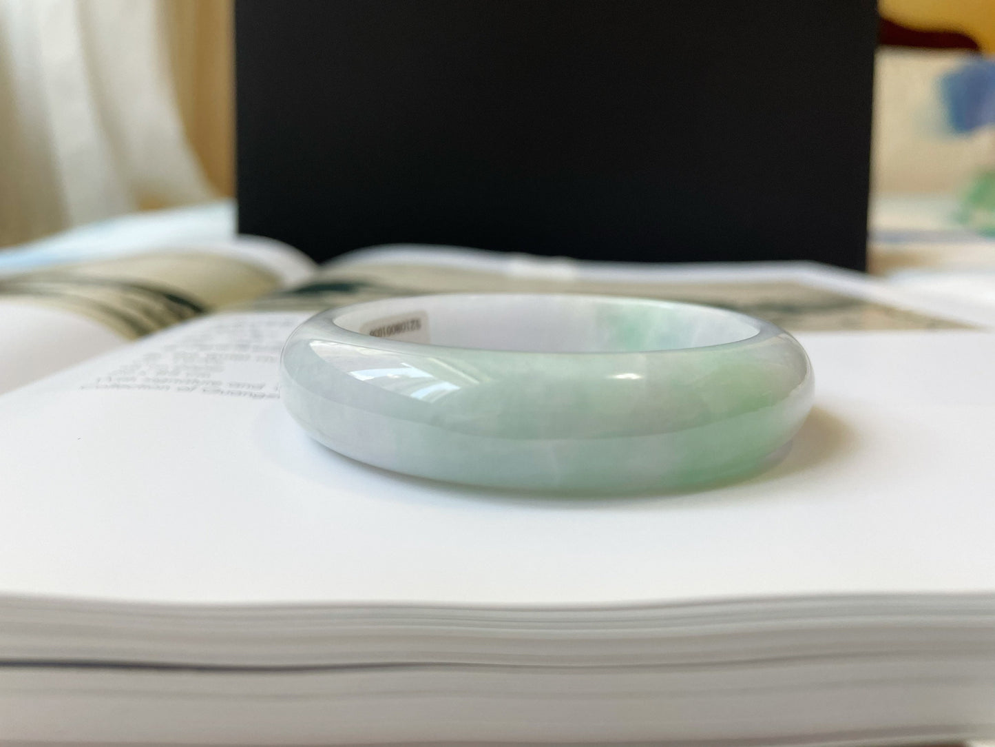 Apple Green Jade Bangle - 54.4 mm