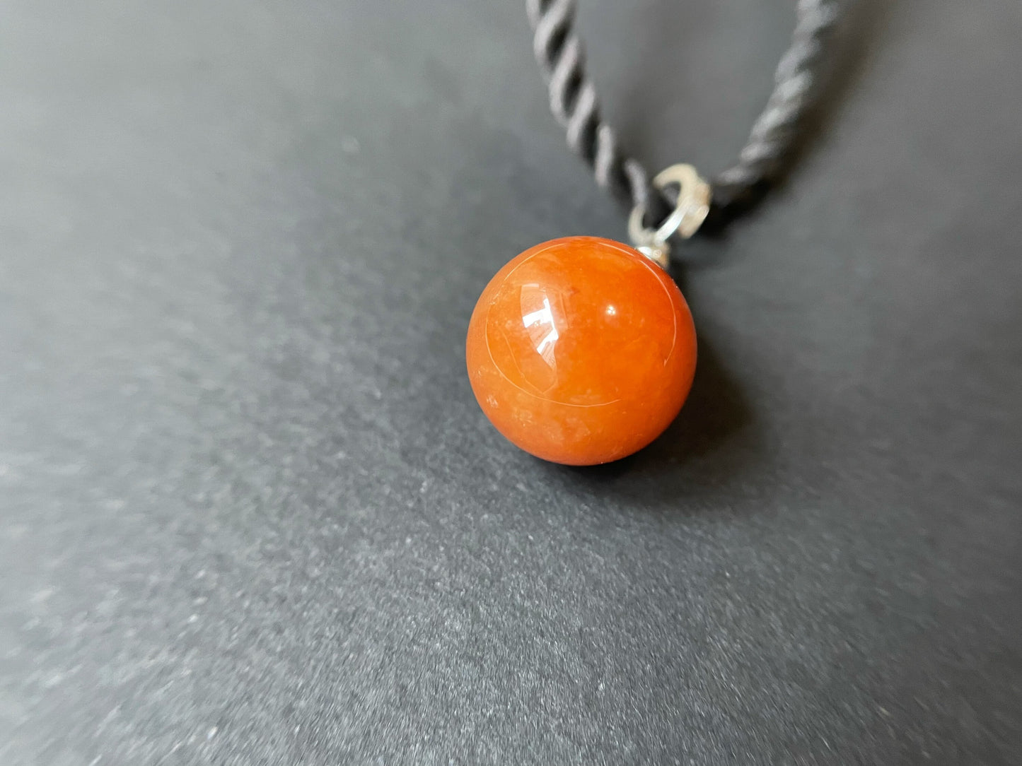 Red Jadeite Beads Pendant with 18K White Gold and Diamond Accents