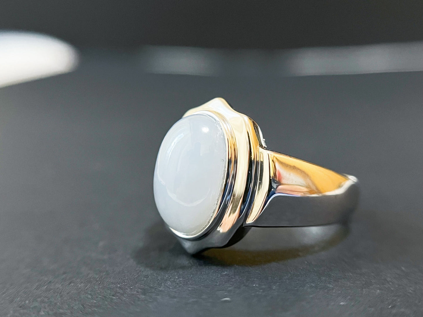 Handcrafted Jadeite Statement Ring