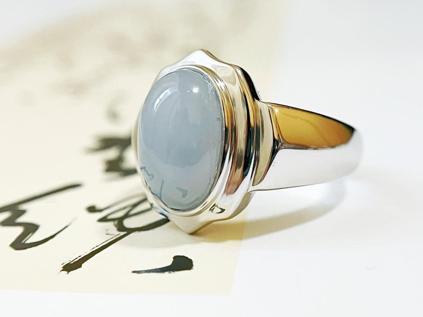 Handcrafted Jadeite Statement Ring