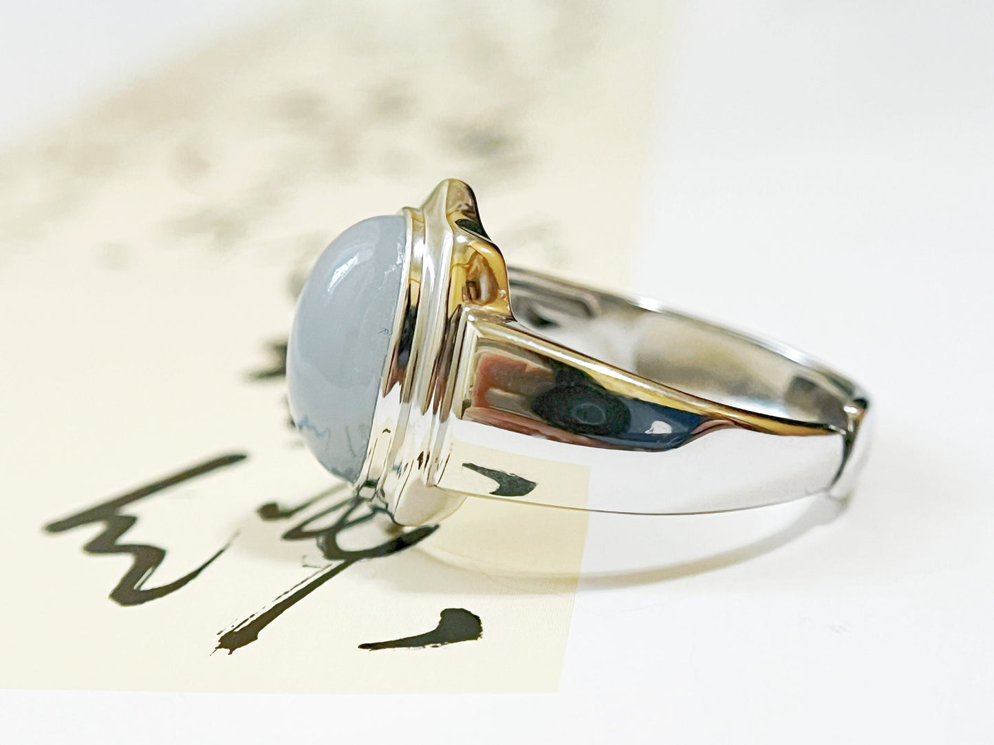 Handcrafted Jadeite Statement Ring