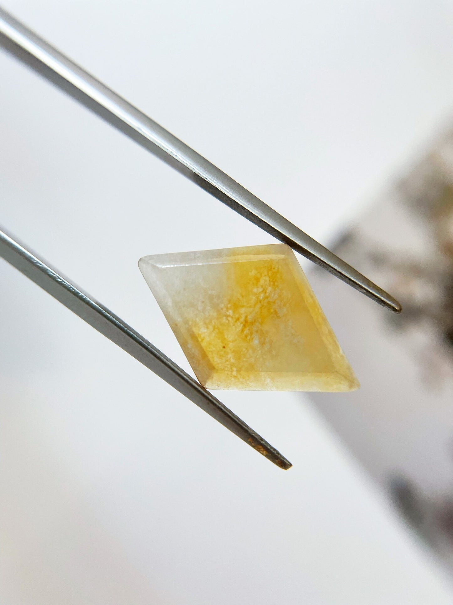 Natural Myanmar Honey Yellow Jadee Loose Stone, for Jewelry Making 4.63 Ct