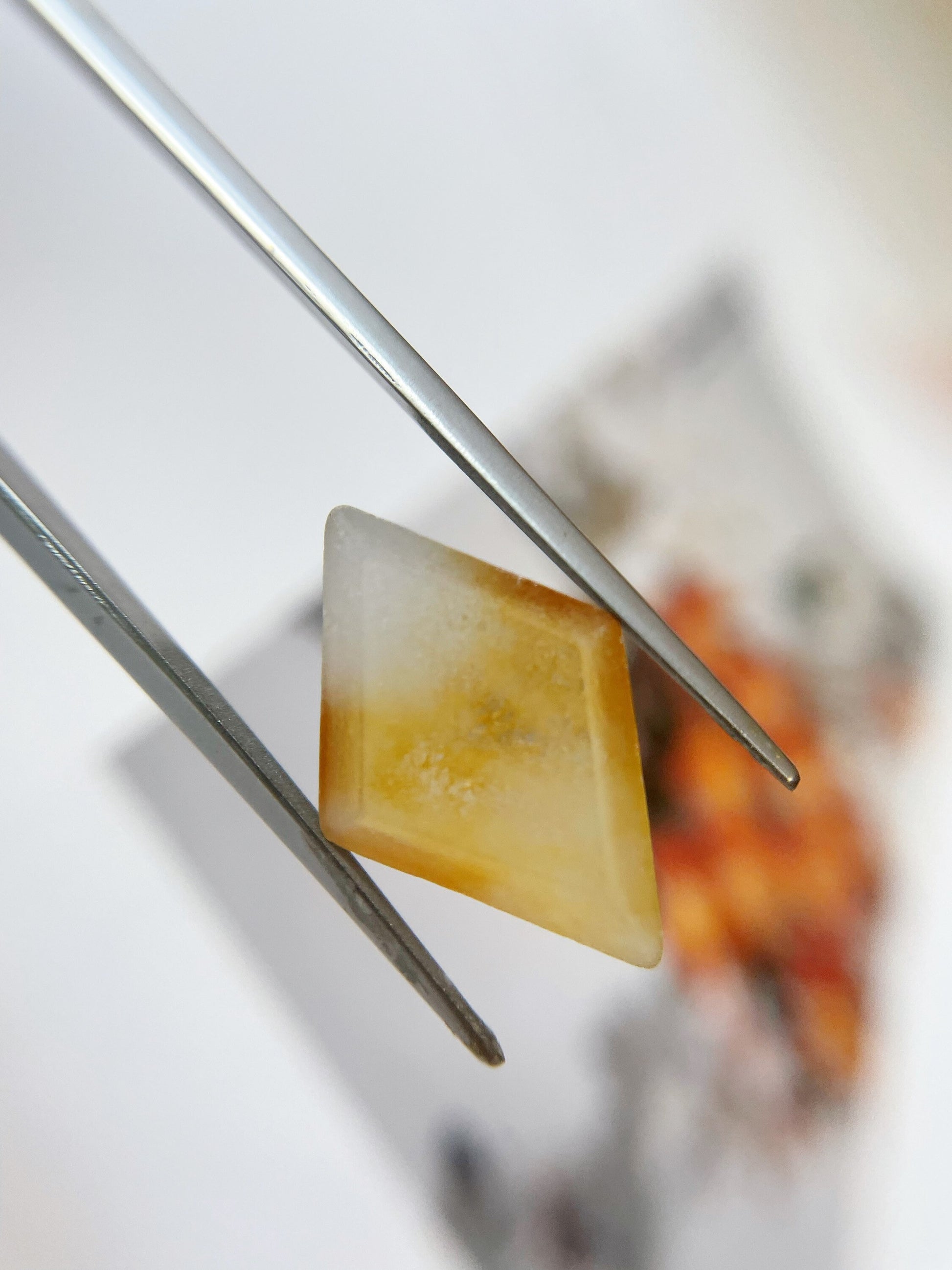 Natural Myanmar Honey Yellow Jadee Loose Stone, for Jewelry Making 4.63 Ct